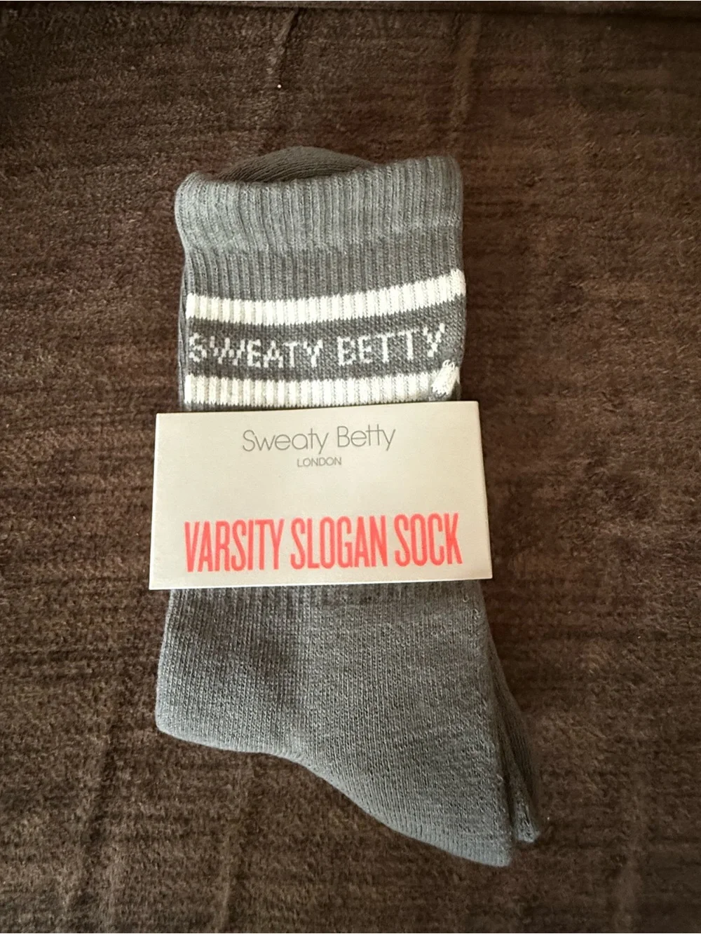 NEW Sweaty Betty Varsity Slogan Socks